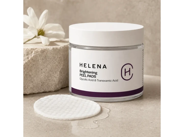 Rozjasňující peelingové tamponky Helena